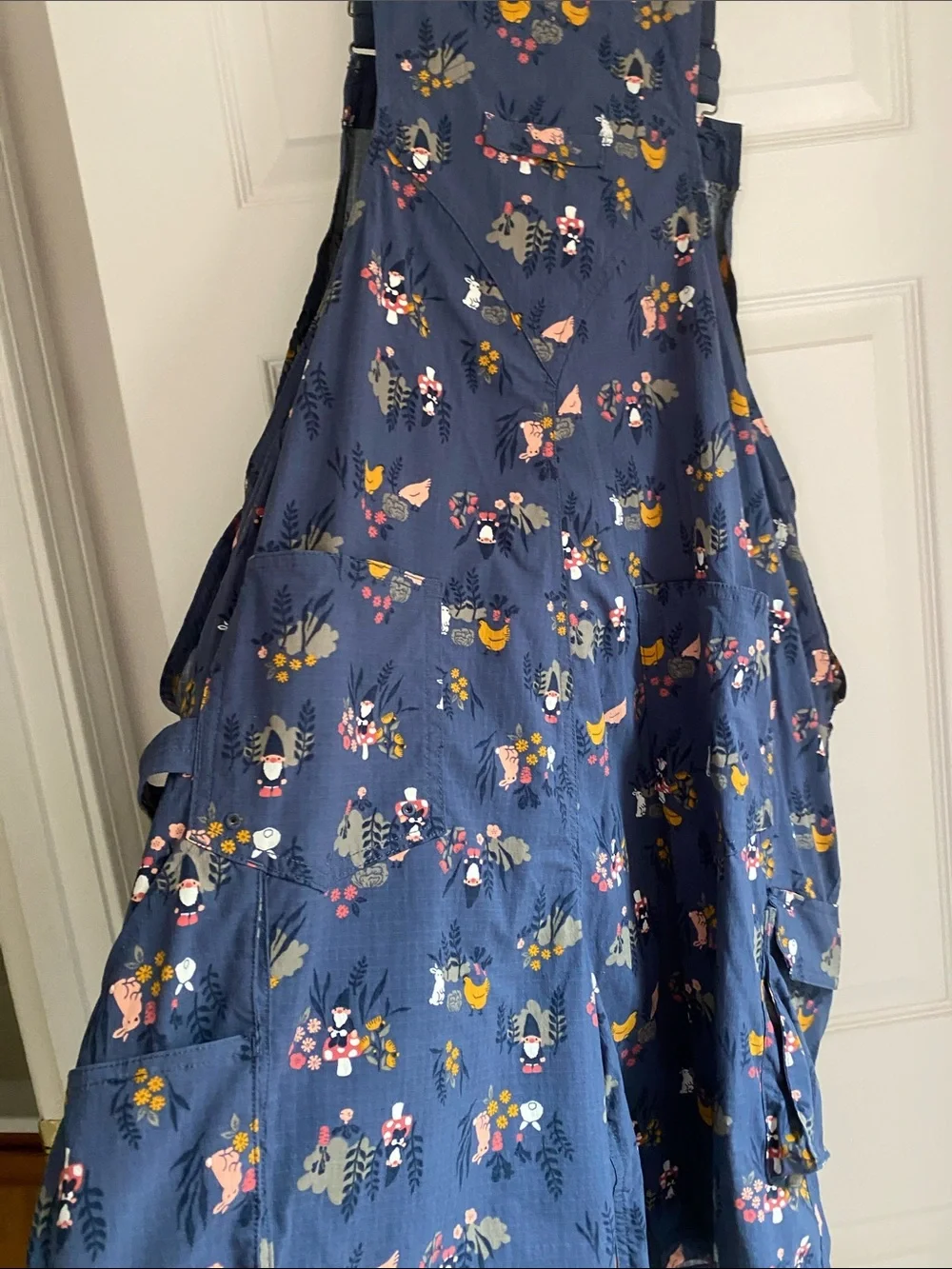 Duluth Trading Co Navy Blue Gardening short overalls, lots of pockets-XL - Picture 8 of 8